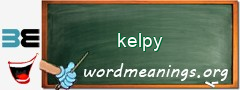 WordMeaning blackboard for kelpy